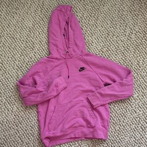 Nike Women's Vibrant Pink Hoodie. Small